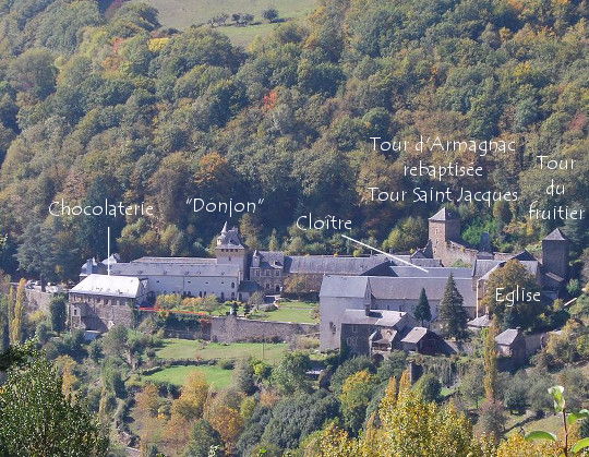 L’abbaye de Bonneval vue par l’Est